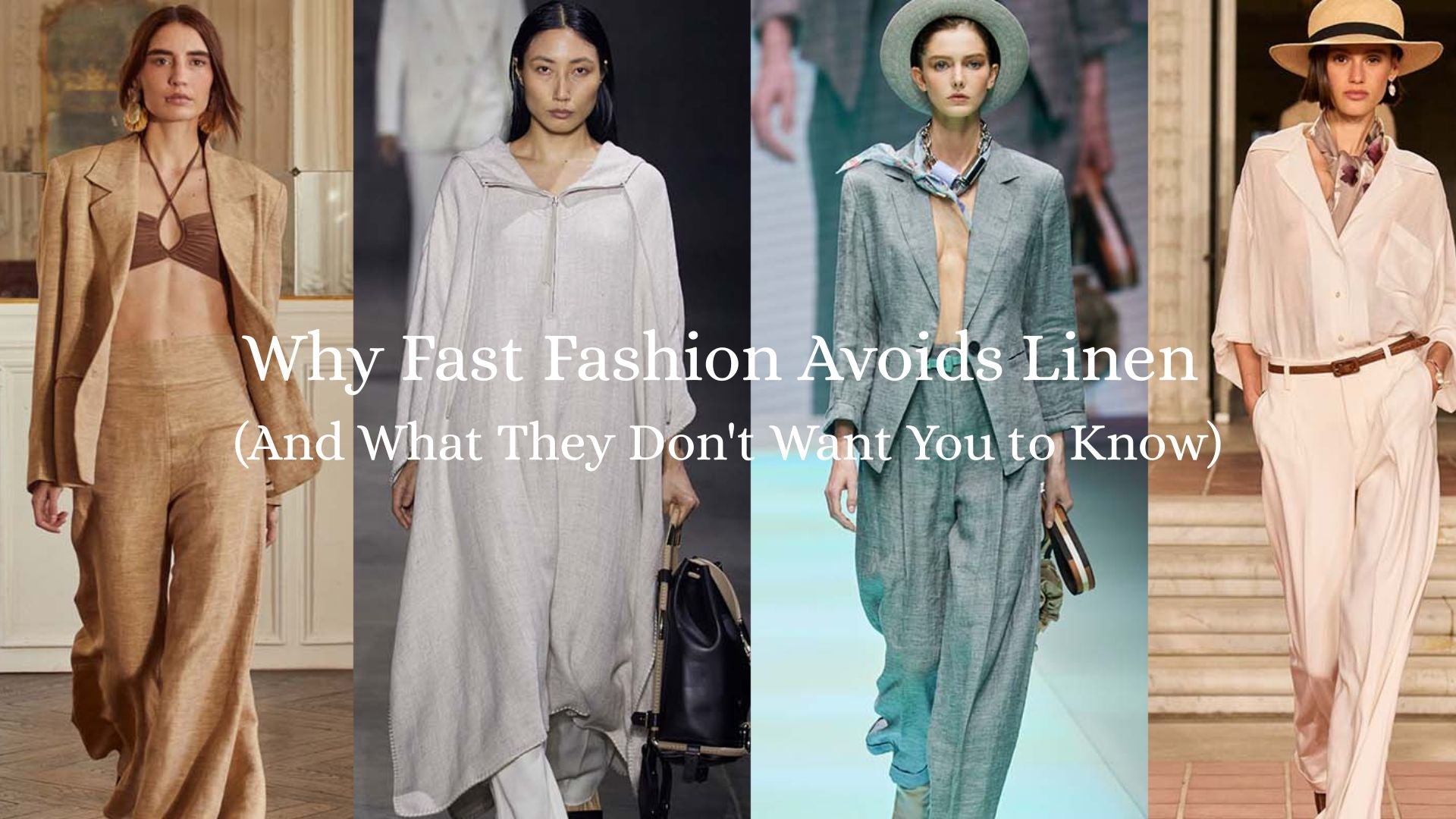 Linen premium fabric fashion week linen trend outfit 