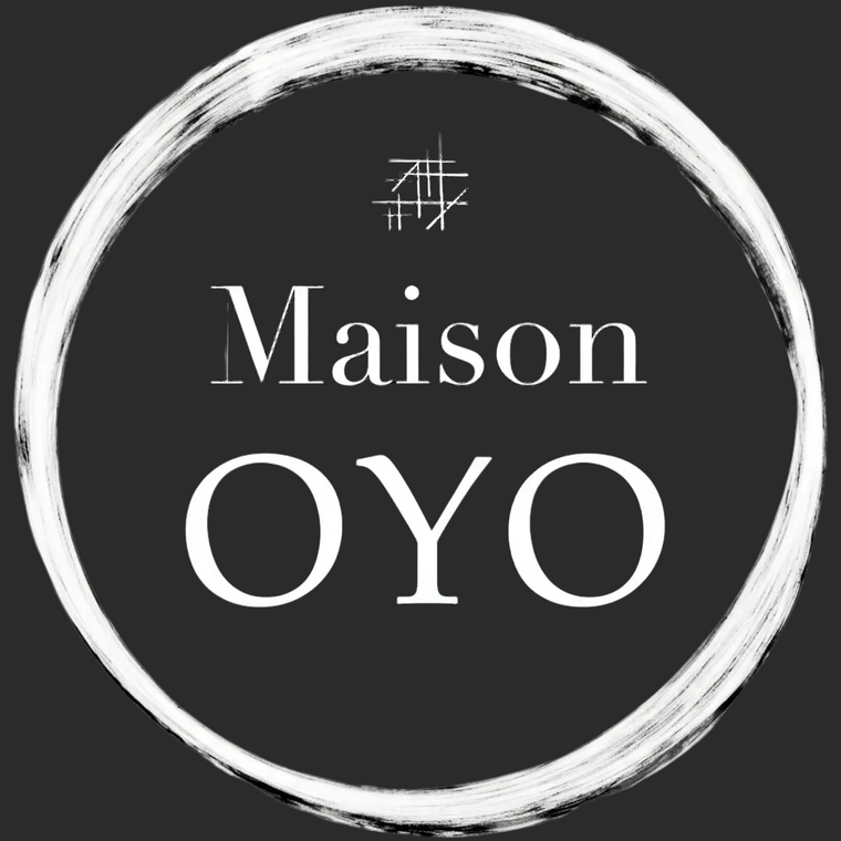 logo maison oyo linen scarf 100% double side printed